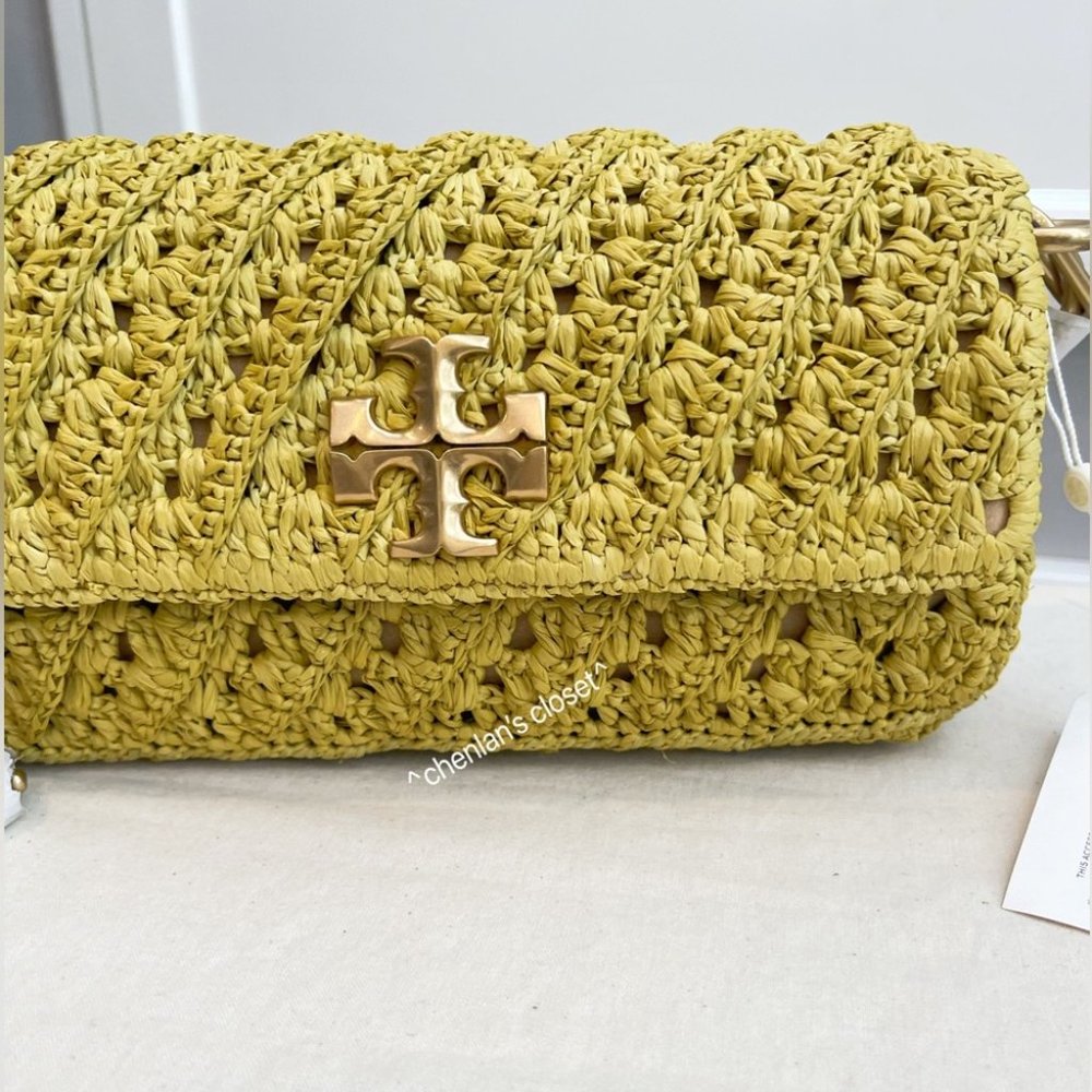 🔥HP🔥NeW! Rare! Tory Burch Crochet Small Flap Shoulder Bag - Picture 14 of 17